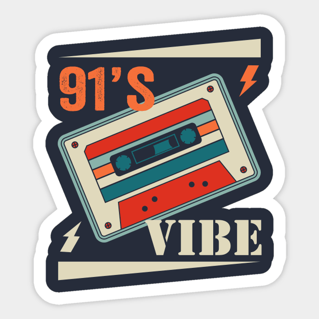 91’s Old Vibe Sticker by Ortumuda